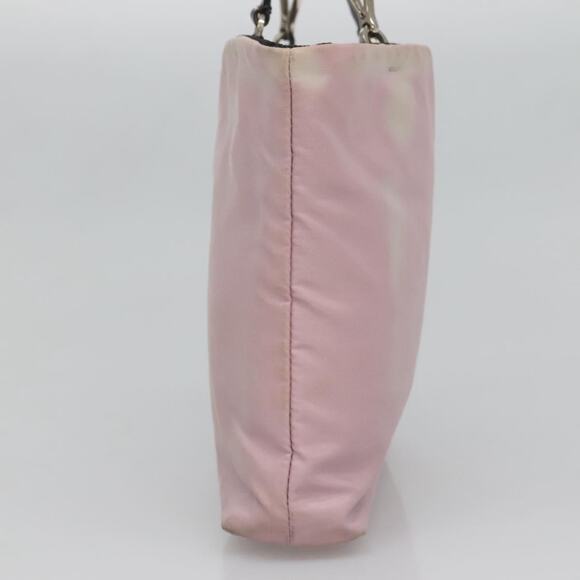 PRADA Hand Bag Nylon Pink Silver - Picture 5 of 12